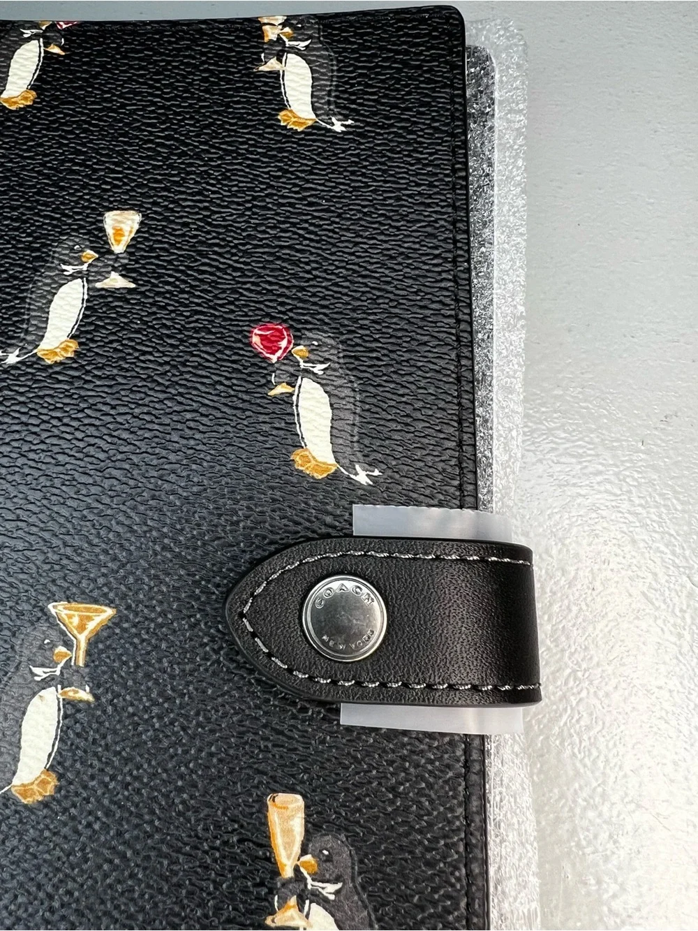 Coach Boxed Notebook And Pencil Case Set With Penguin Print